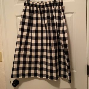 100% Cotton buffalo checkered mindi skirt